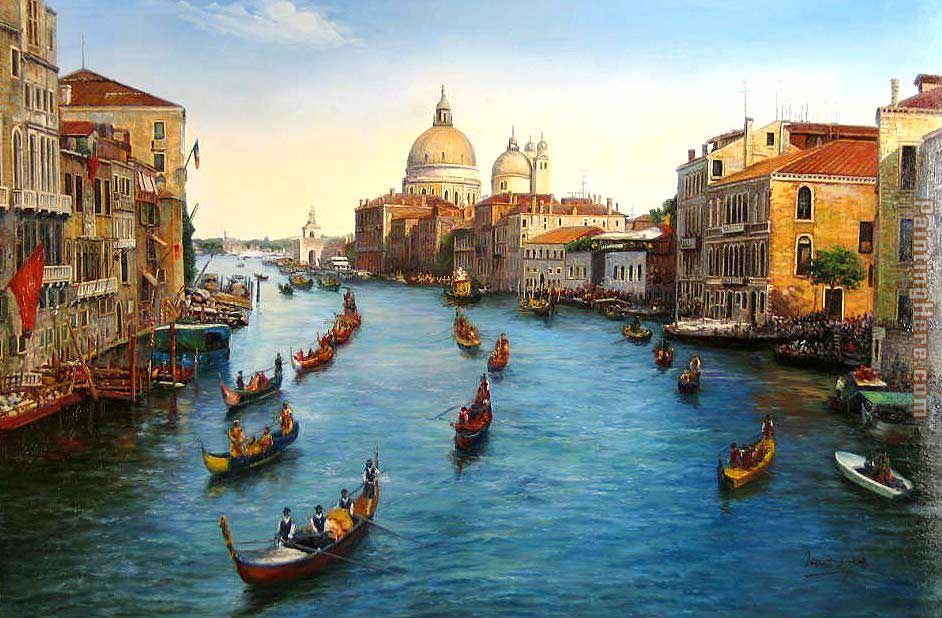 942x618 Venice Grand Canal Painting Anysize 50% Off - Grand Canal Venice Painting