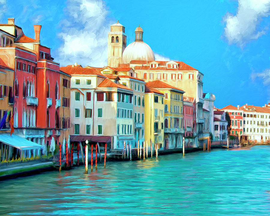 900x720 Venice Grand Canal Painting By Dominic Piperata - Grand Canal Venice Painting