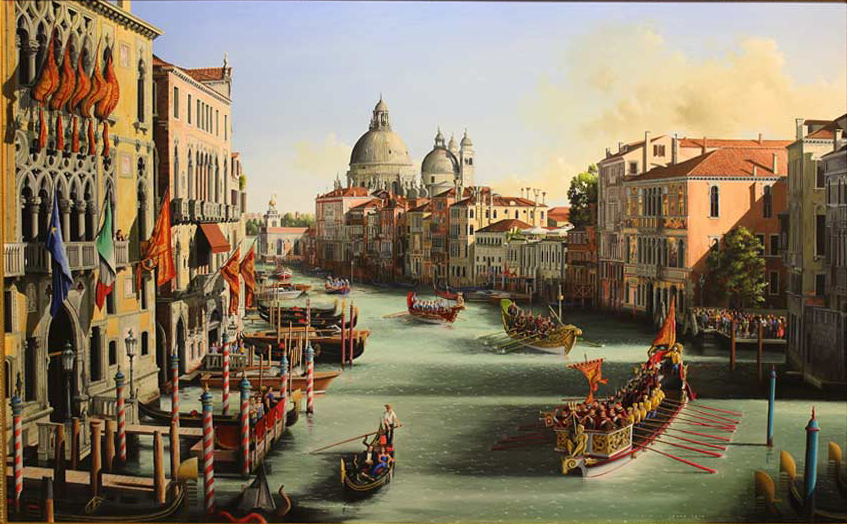 847x524 Grand Canal Venice Oil Painting - Grand Canal Venice Painting