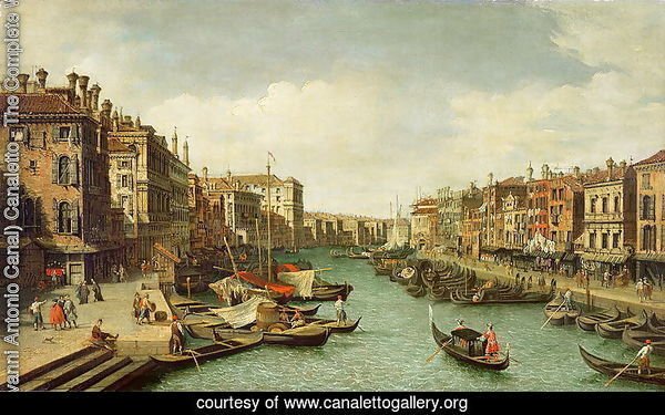 600x375 Giovanni Antonio Canal) Canaletto - Grand Canal Venice Painting