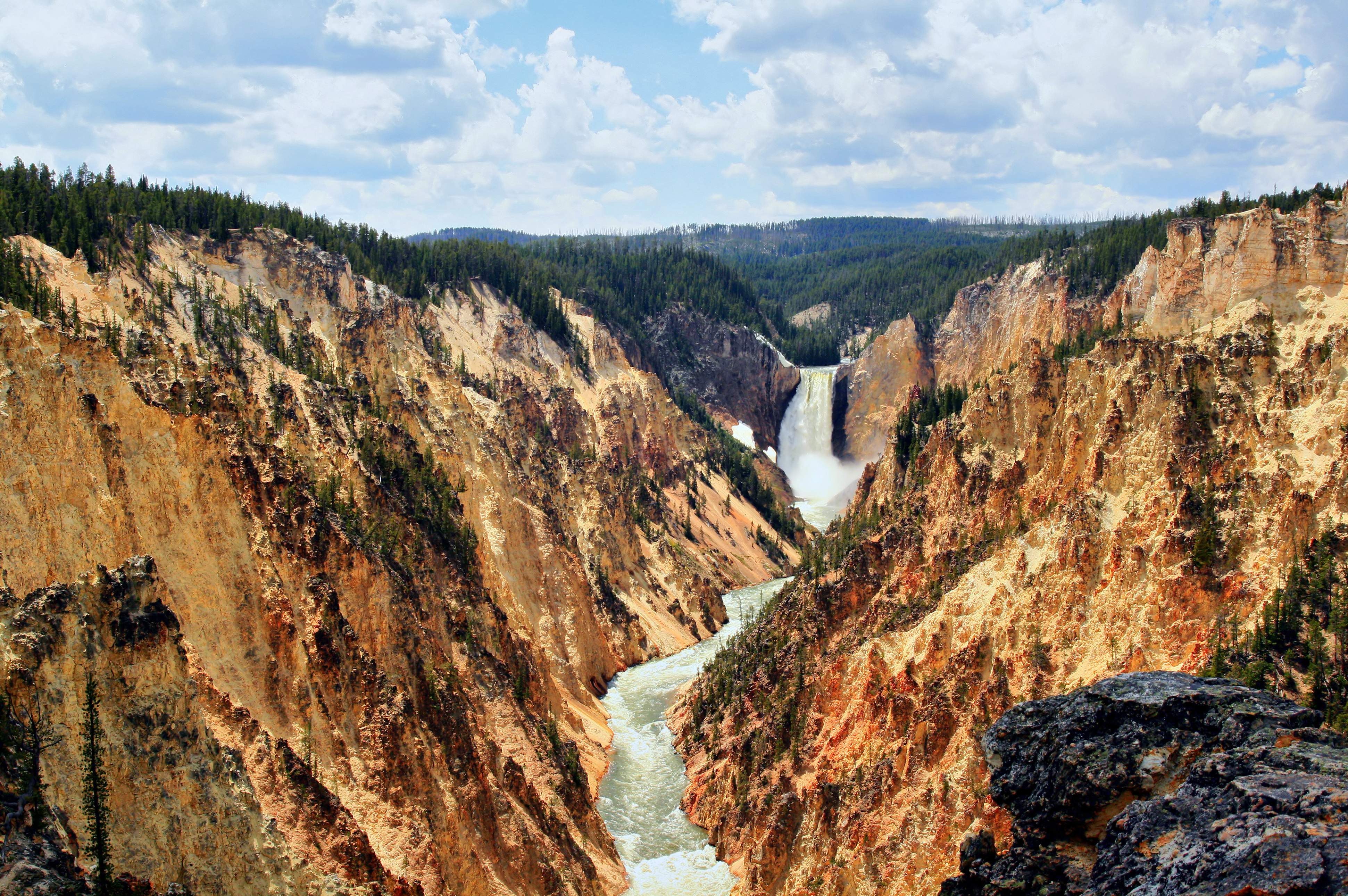 3882x2580 A Photograph And A Painting William Henry Jackson, Thomas Moran - Grand Canyon Of The Yellowstone Painting