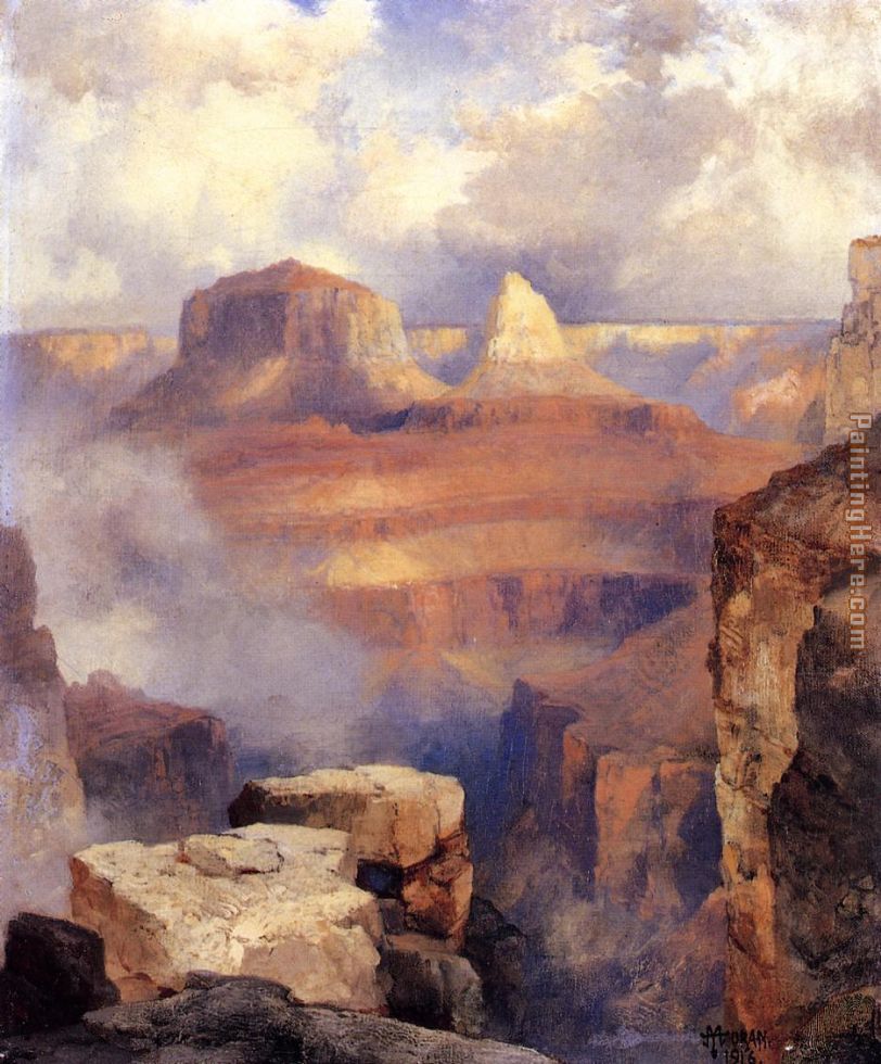 812x980 Thomas Moran Grand Canyon Painting Anysize 50% Off - Grand Canyon Of The Yellowstone Painting