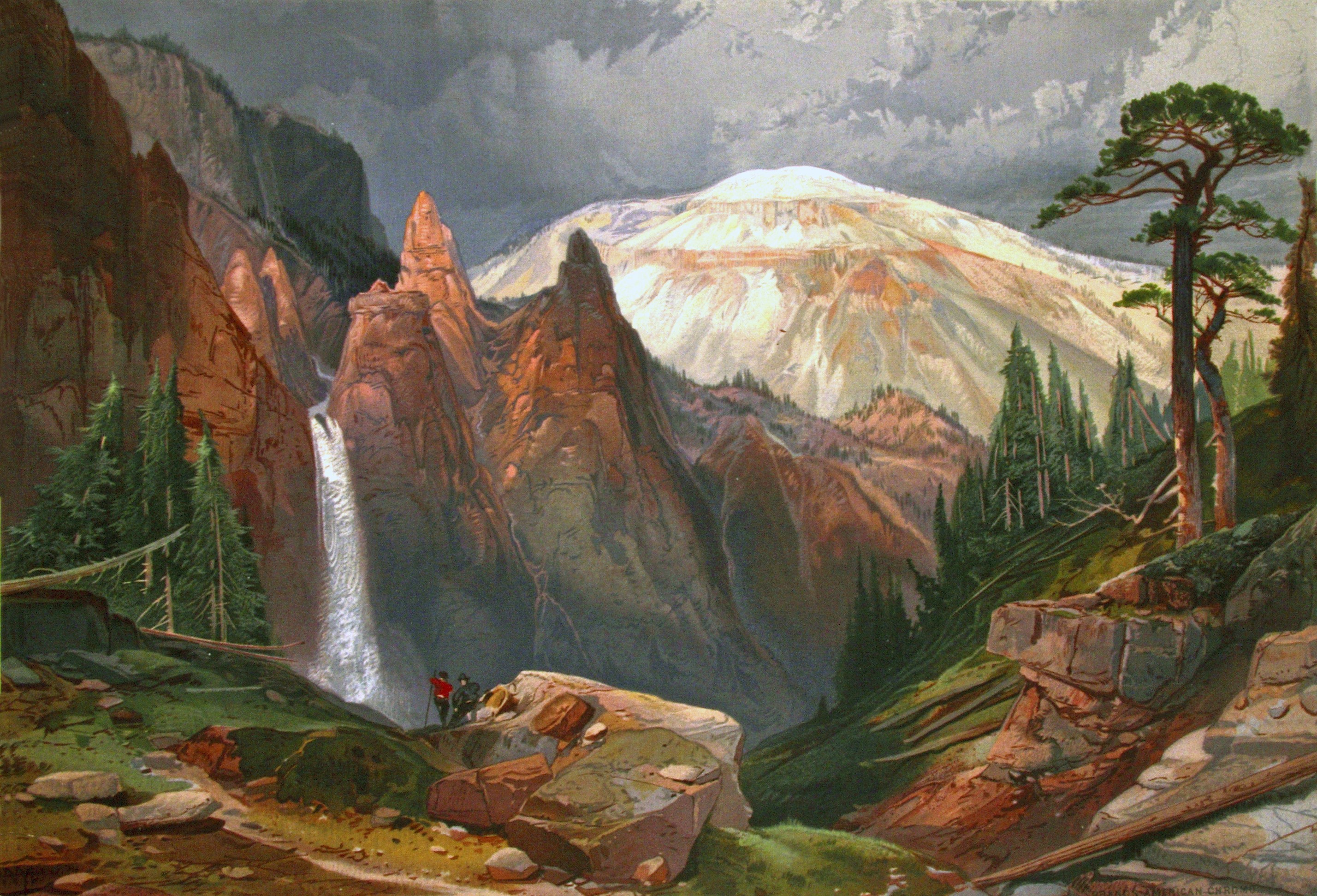2856x1942 Grand Canyon Digital Collections For The Classroom - Grand Canyon Of The Yellowstone Painting