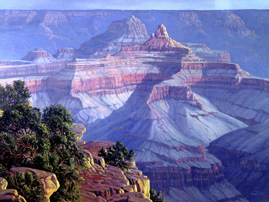 900x675 Grand Canyon Painting By Randy Follis - Grand Canyon Oil Painting