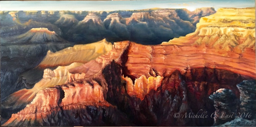 1024x510 Grand Canyon Sunset - Grand Canyon Oil Painting