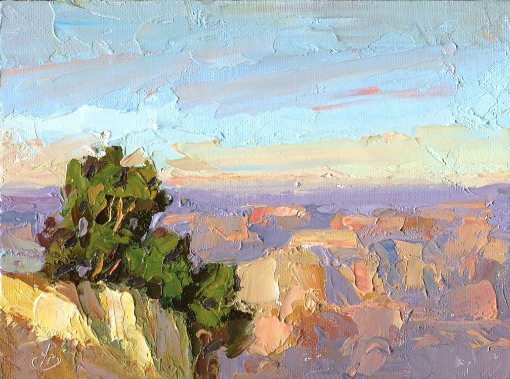 1008x750 Palette Knife Painters, International Grand Canyon Palette Knife - Grand Canyon Oil Painting