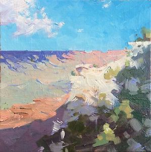 299x300 Vladimir Derkach Grand Canyon Oil Painting, 6x6 Ebay - Grand Canyon Oil Painting
