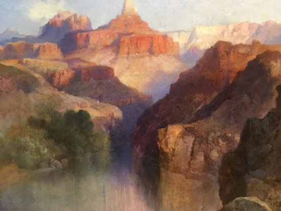 550x413 Zoroaster Peak (Grand Canyon), Oil Painting 1918, Thomas Moran - Grand Canyon Oil Painting