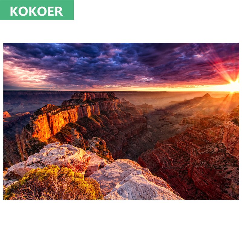 800x800 Grand Canyon National Park Sunlight Mountain 5d Diy Diamond - Grand Canyon Painting