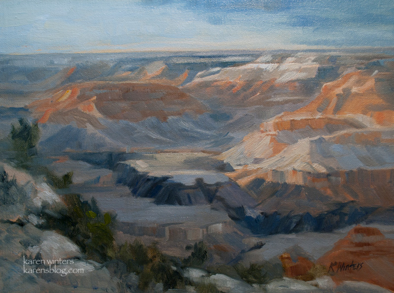 800x594 Grand Canyon Paintings By Karen Winters - Grand Canyon Painting