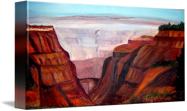 650x387 Landscape Painting - Grand Canyon Painting