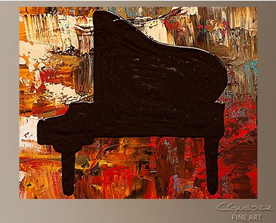 400x324 Grand Piano - Grand Piano Painting
