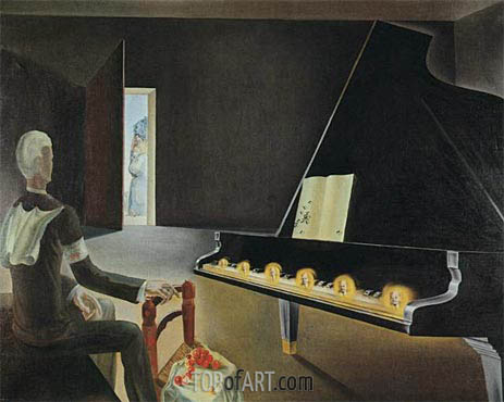 463x370 Partial Hallucination. Six Apparitions Of Lenin On A Grand Piano - Grand Piano Painting