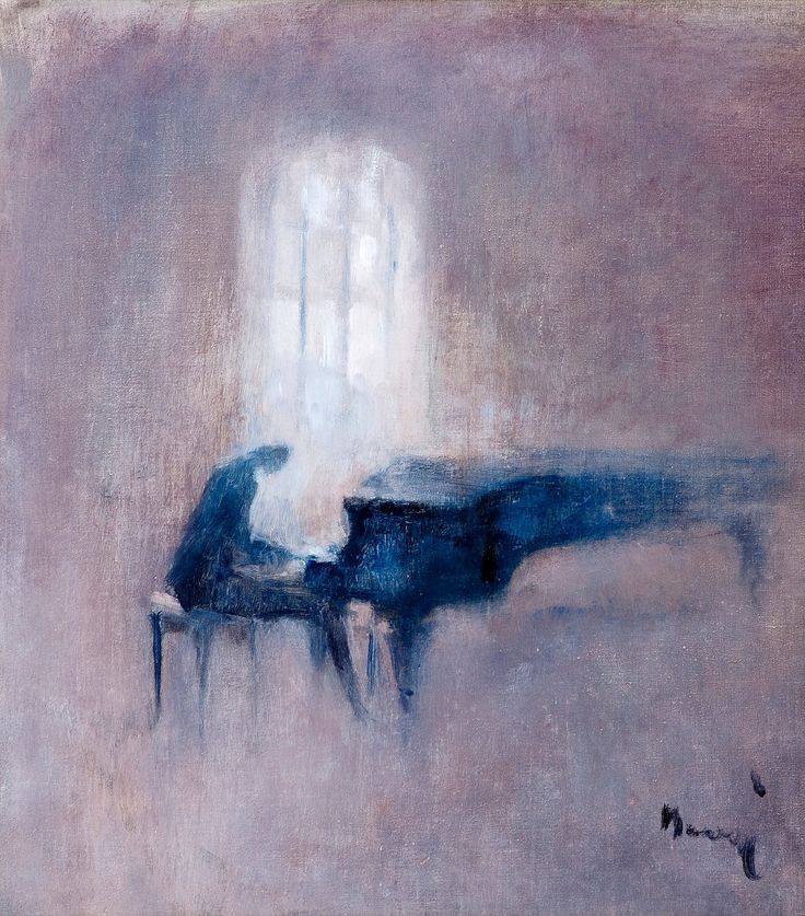 736x837 Artwork By Elvi Maarni - Grand Piano Painting