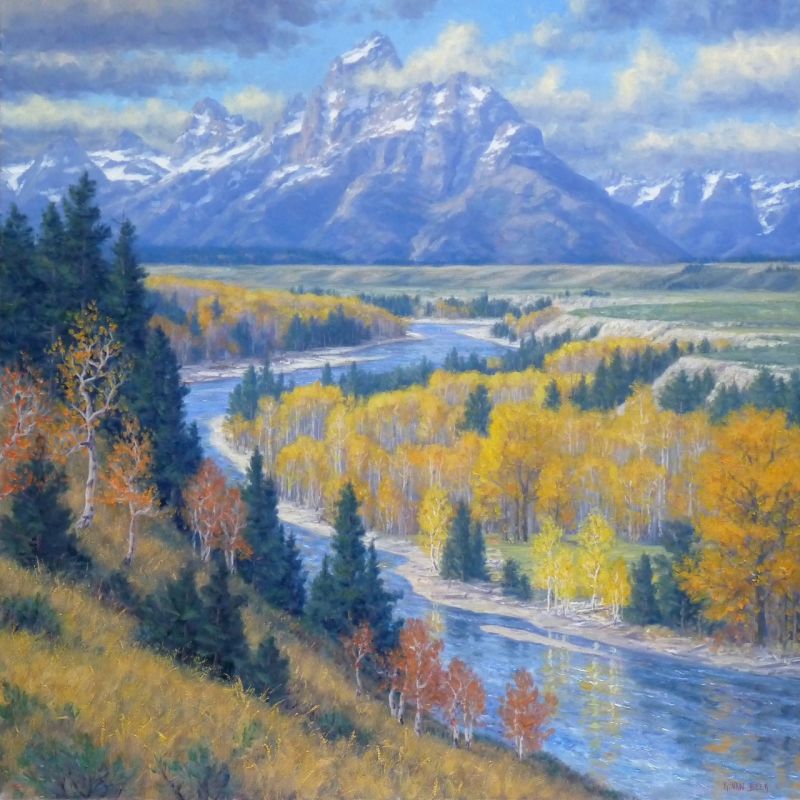 800x800 Original Oil Paintings And Limited Edition Prints By Randy Van Beek - Grand Teton Painting