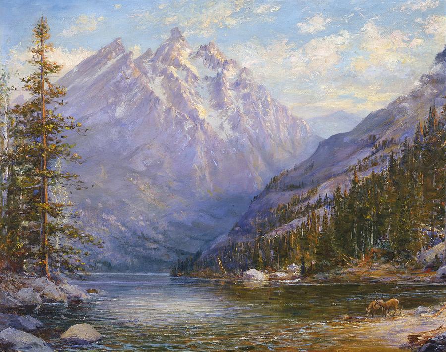 900x710 Tetons Paintings Fine Art America - Grand Teton Painting