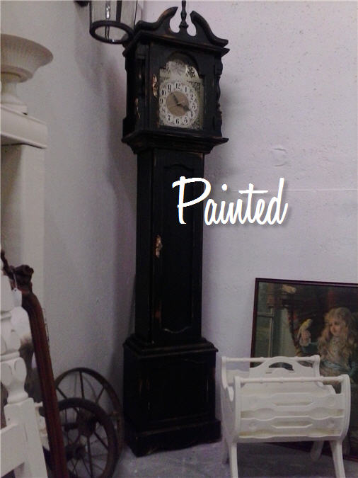 506x675 Sold Painted Grandfather Clock Painted Furniture Fredericksburg Va - Grandfather Clock Painting