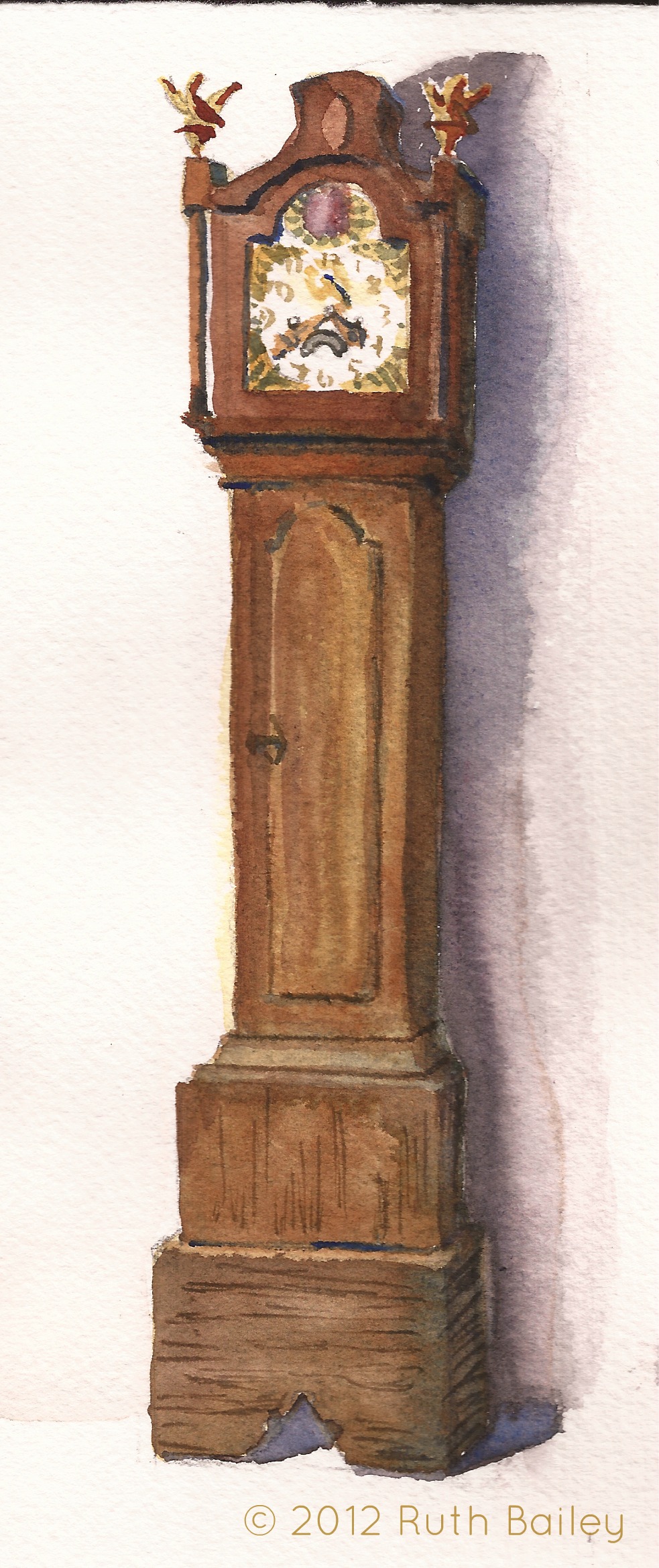 983x2340 Grandfather Clock Ruth Bailey, Artist - Grandfather Clock Painting