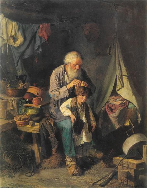 469x600 Grandfather And Grandson, 1871 - Grandfather Painting