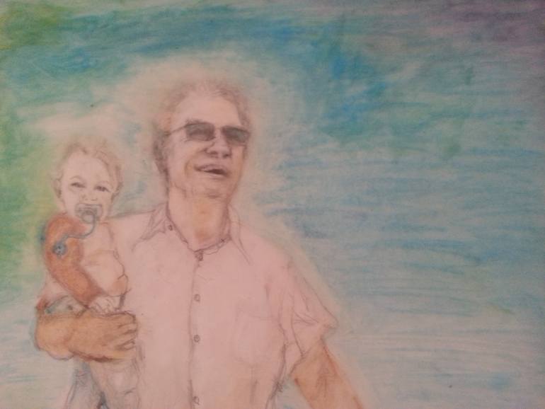 770x578 Saatchi Art Fullness. The Grandfather Painting By Carmen Moreno - Grandfather Painting