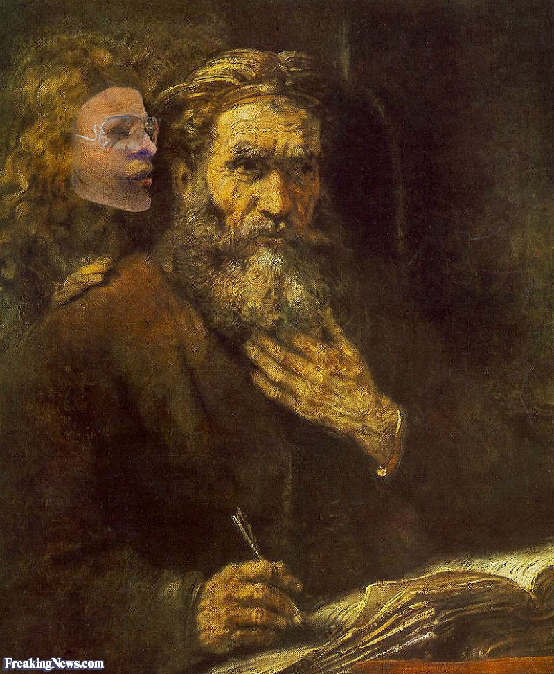 800x973 Scarlett Johansson With Her Grandfather Painting Pictures - Grandfather Painting