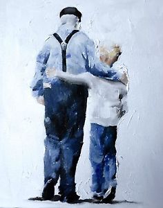 236x300 Grandfather Art Print Wall Art From Original Oil Painting By James - Grandfather Painting