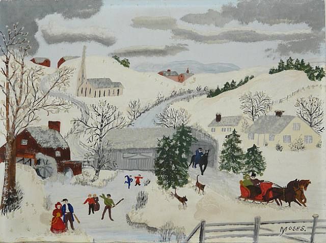640x477 Grandma Moses Lived To Be Over 100 Years Old And Died On December - Grandma Moses Painting