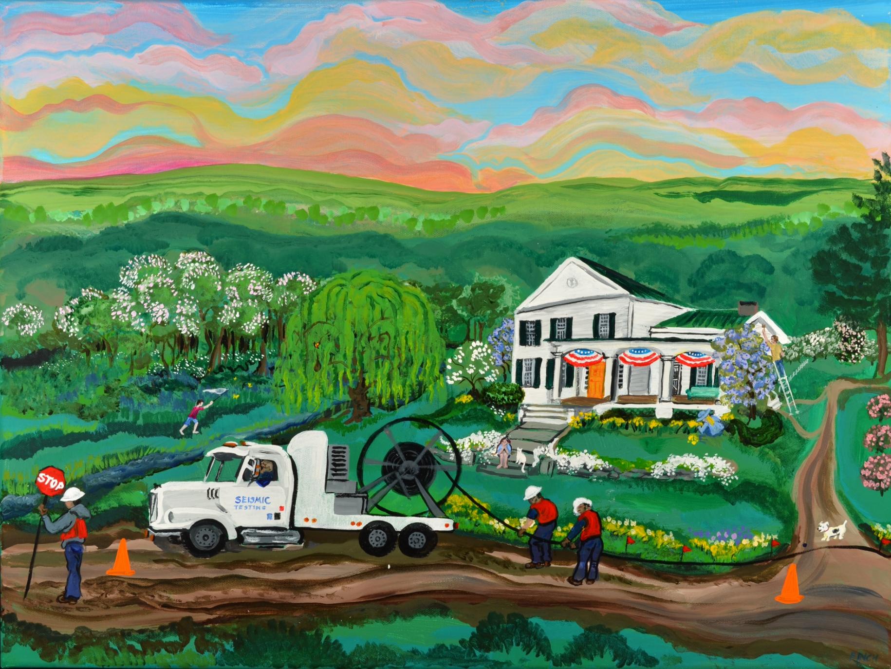 1830x1374 Artist Feels Spirit Of Grandma Moses When Painting The Daily Gazette - Grandma Moses Painting