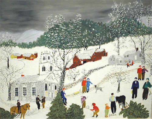 500x392 Beauty Will Save, Viola, Beauty In Everything - Grandma Moses Painting
