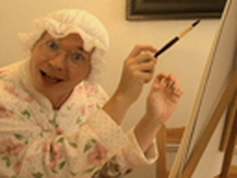 480x360 Mother Grandma Painting The Pony - Grandma Painting