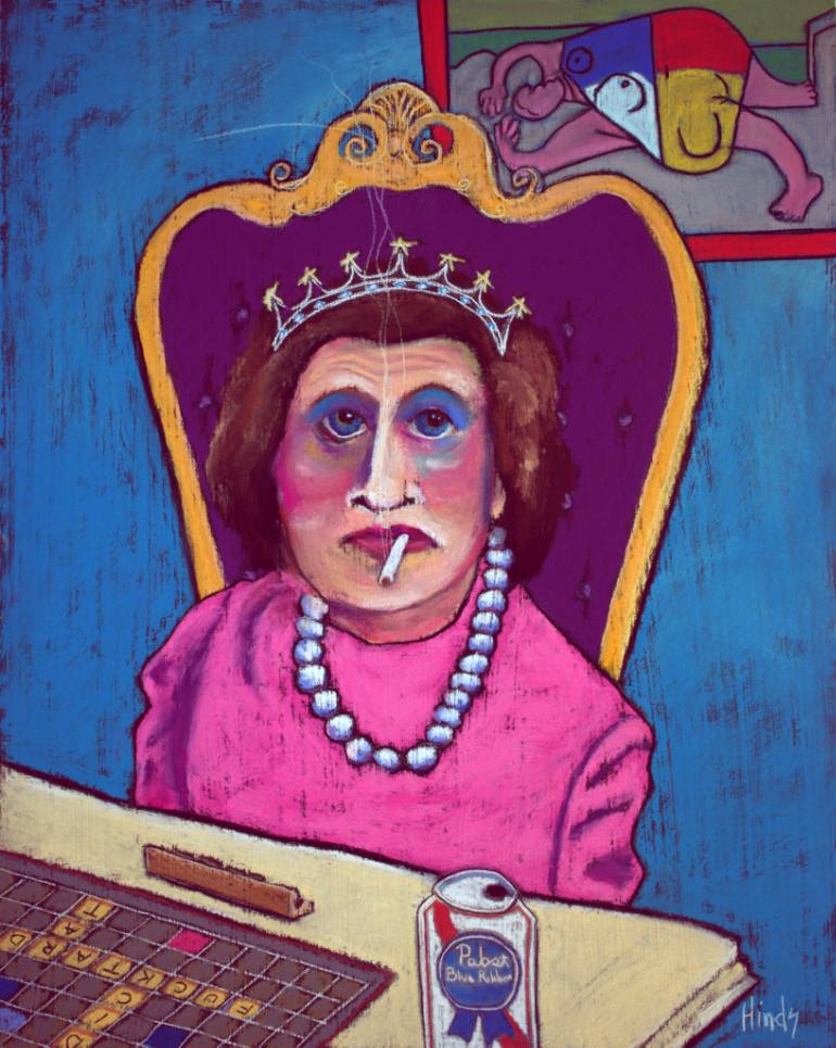 770x965 Saatchi Art Grandma Painting By David Hinds - Grandma Painting