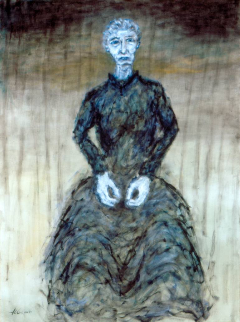 770x1031 Saatchi Art Grandma Painting By Matthew Felix Sun - Grandma Painting