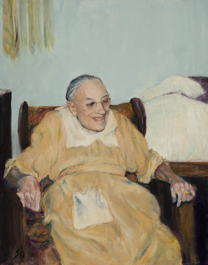 706x900 Swedish Grandma Painting By Susan Jecminek - Grandma Painting