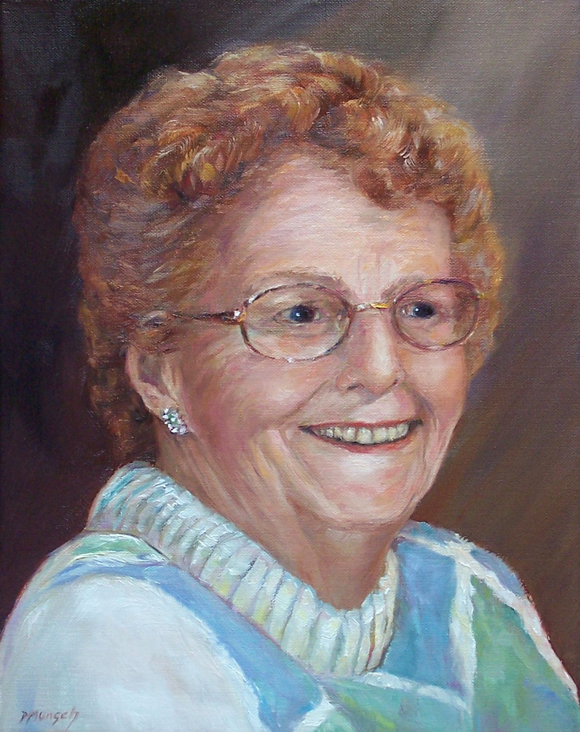 1189x1500 Donna Munsch Fine Art Original Oil Painting Grandma - Grandma Painting