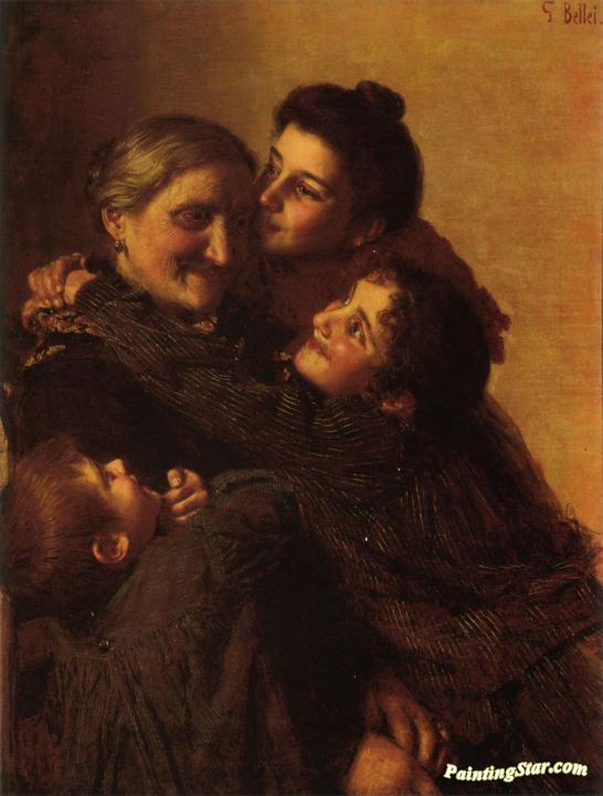 546x720 Grandmother Artwork By Gaetano Bellei Oil Painting Amp Art Prints - Grandmother Painting