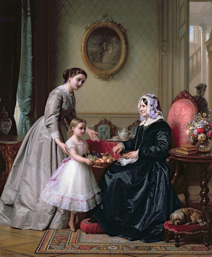 742x900 Interior - Grandmother Painting