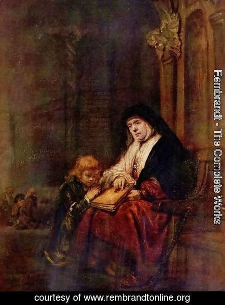 443x600 Rembrandt - Grandmother Painting