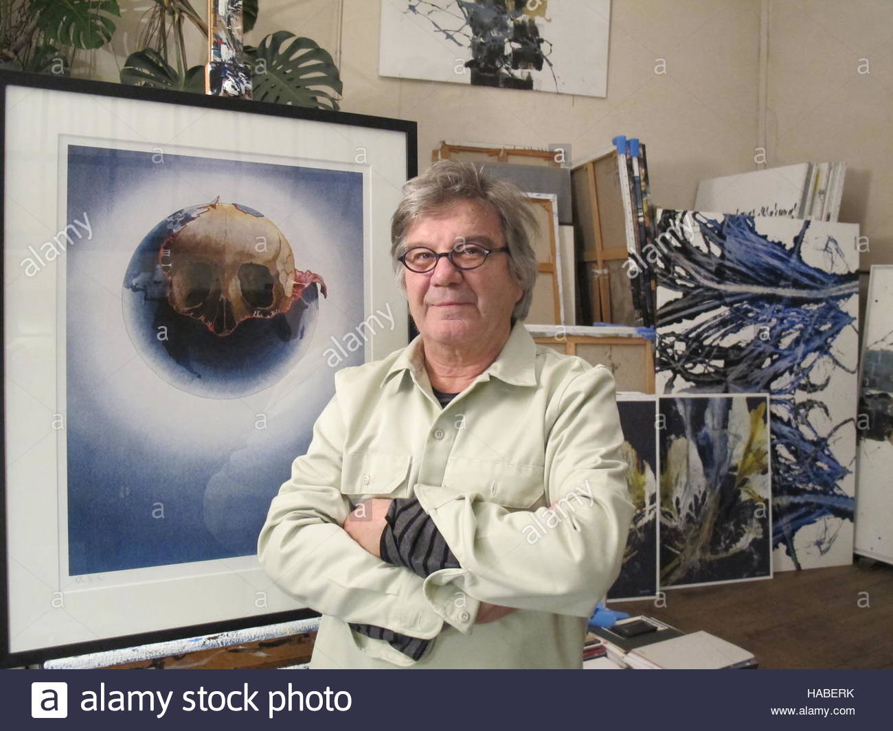 1300x1065 Paris, France. 23rd Nov, 2016. Michel Granger In Front Of His Work - Granger Painting