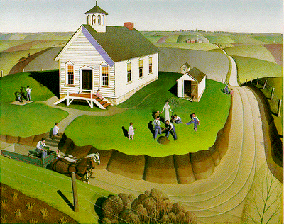 400x316 Grant Wood - Grant Wood Farmer Painting