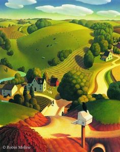 236x299 Jo March Grant Wood Meets Edward Hopper! Art I Like - Grant Wood Farmer Painting