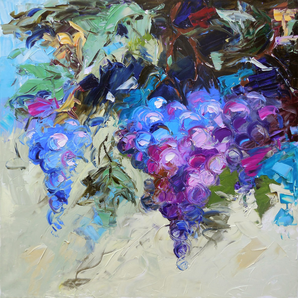 1200x1200 The Vine (Elena Lunetskaya And Andrew Shengelia) - Grape Vine Painting
