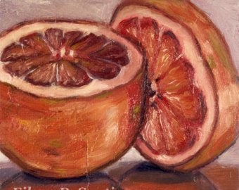 340x270 Grapefruit Painting Etsy - Grapefruit Painting
