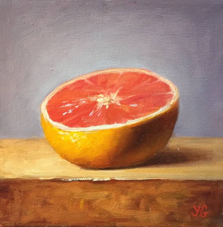 770x784 Saatchi Art Grapefruit. Painting By Yana Golikova - Grapefruit Painting