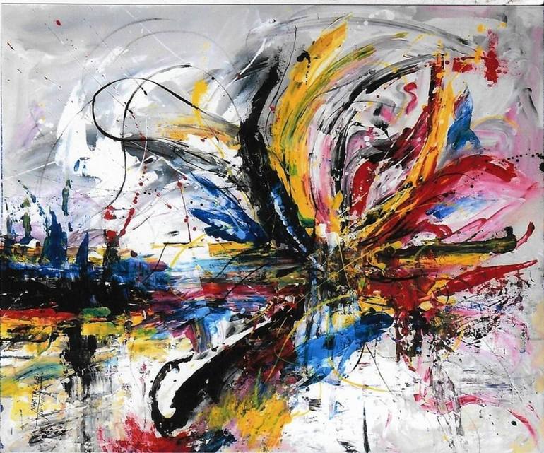 770x641 Saatchi Art Emotional Graph Painting By Kirtiraj Mhatre - Graph Painting