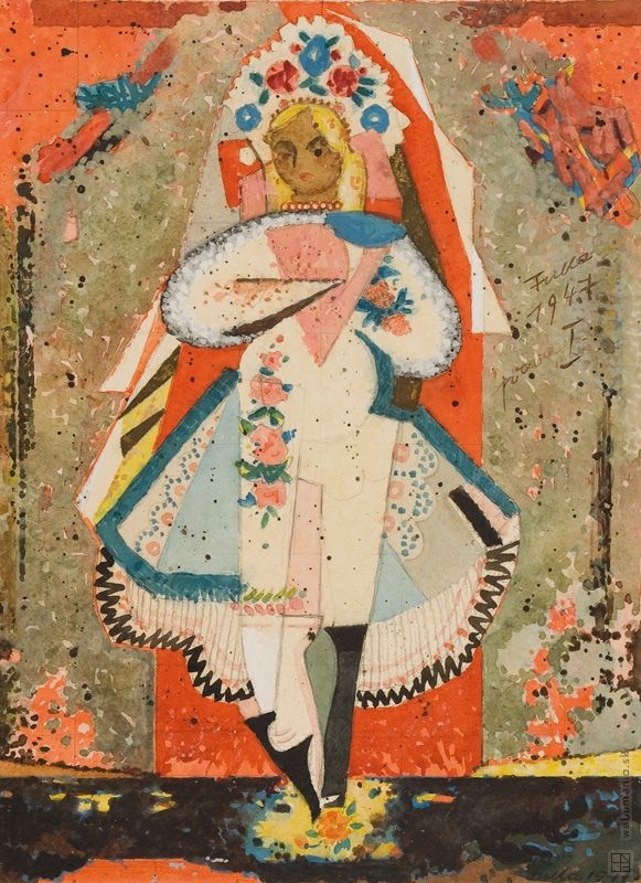 581x800 Fulla Nevesta Ii.1947 Fulla,painter - Graph Painting