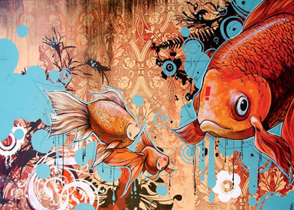 425x304 Monzuki April 2009 - Graphic Design Painting