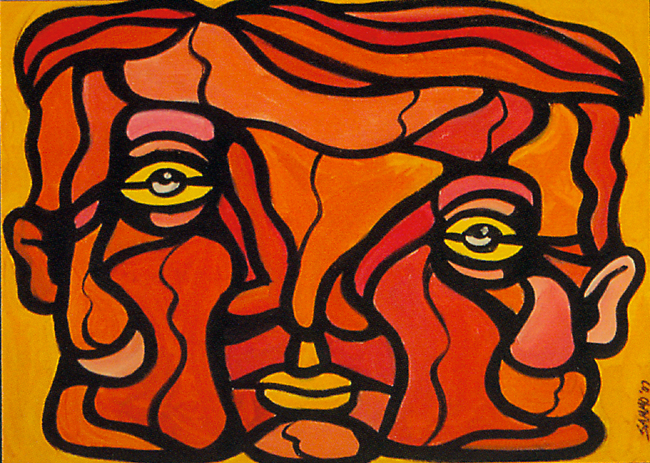 650x463 Graphic Face - Graphic Painting