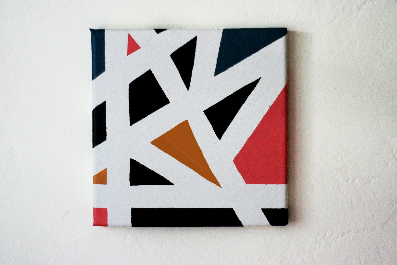 1600x1067 The Plumed Nest Make Graphic Canvas Painting (Using Tape!) - Graphic Painting