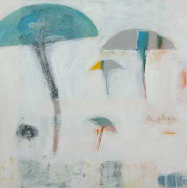 375x377 Original Impressionism Beach Graphite Paintings For Sale Saatchi Art - Graphite Painting