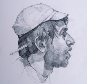 300x290 Rob Anderson Portrait Painting Tutorial - Graphite Painting